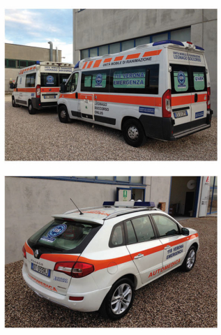 decorazione mezzi soccorso ambulanza